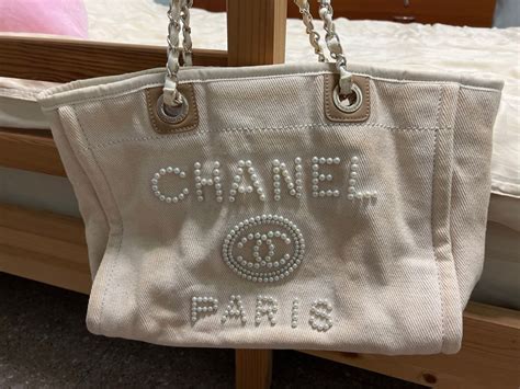 chanel belt bag with pearls|Chanel pearl tote bag.